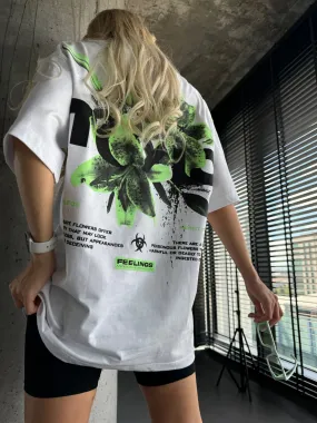 Oversize Toxic T-shirt - White