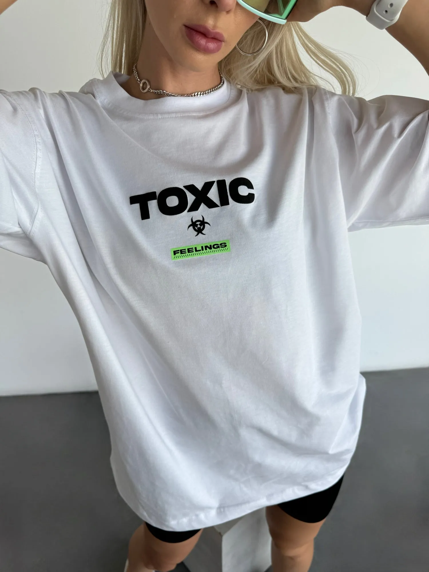 Oversize Toxic T-shirt - White